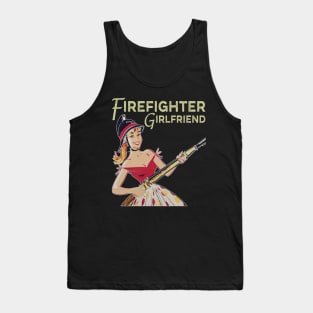 Firefighter Girlfriend 1950s Vintage Tank Top